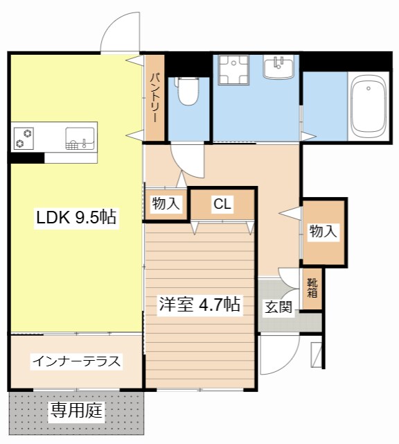 野洲市西河原賃貸アパート２の物件間取画像