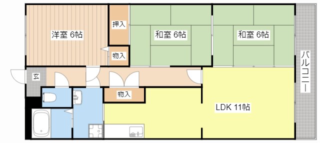 びわこマンションの物件間取画像