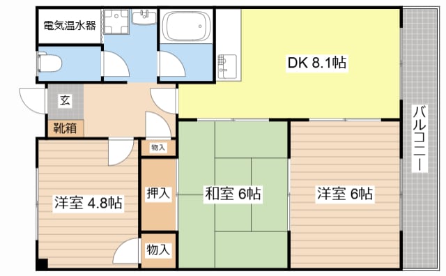 メゾンあおきⅡの物件間取画像