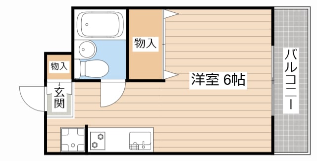 グッドリバーマンションⅠの物件間取画像