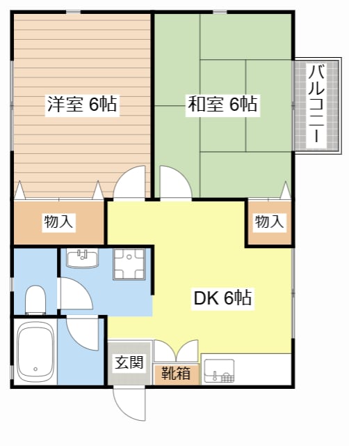 オーエヌハイツの物件間取画像