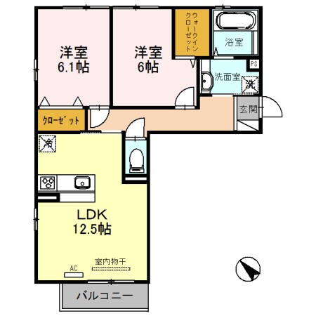 プリマヴェーラ城東の物件間取画像