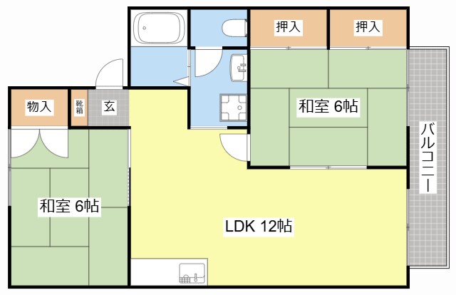 セジュール古沢の物件間取画像