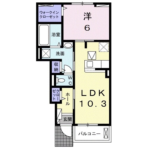 ヴィラオーブ彦根城の物件間取画像