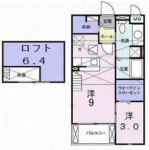 レジィデンス　たなべＫの物件間取画像