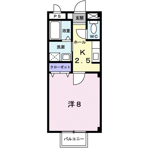 ヴィル　クラージュの物件間取画像