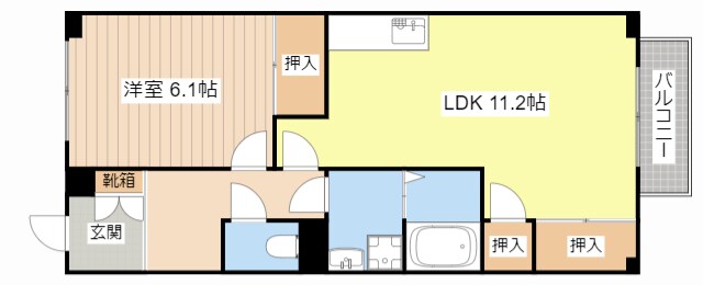 クレストビレッジⅢの物件間取画像