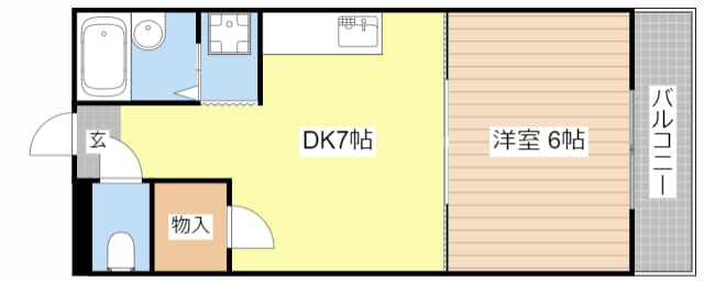 セイコーズマンション列見の物件間取画像