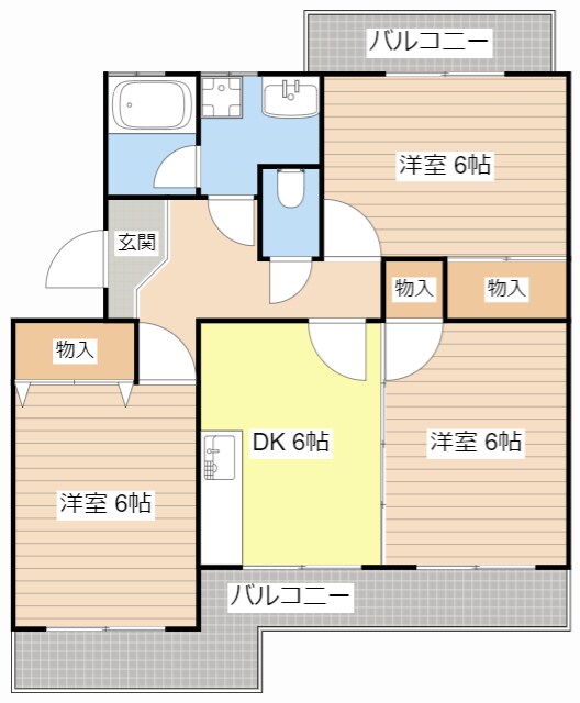 ハイエスト松栄2号館の物件間取画像