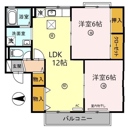 Green Hillの物件間取画像