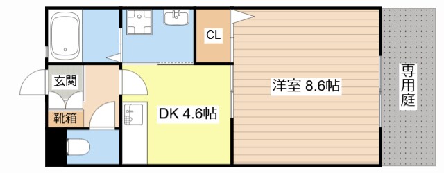 ダイヤモンドシーダー八番館の物件間取画像