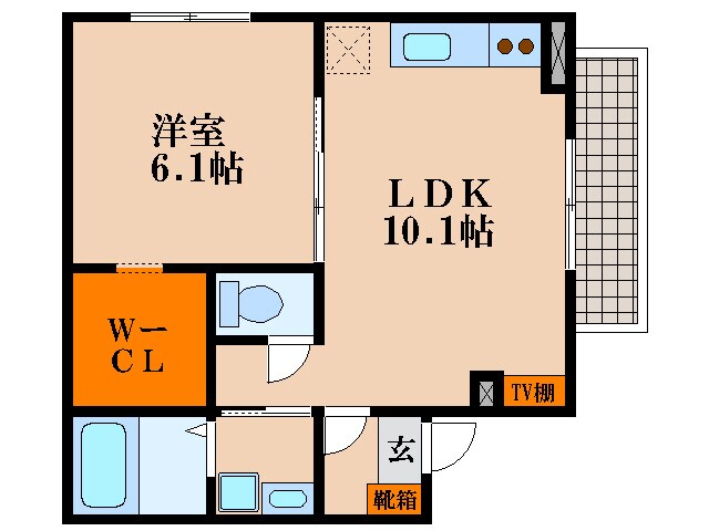 RFマンション大戌亥の物件間取画像