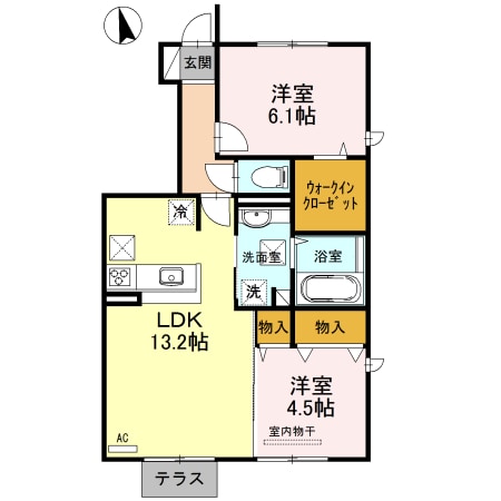 アルブル　A棟の物件間取画像