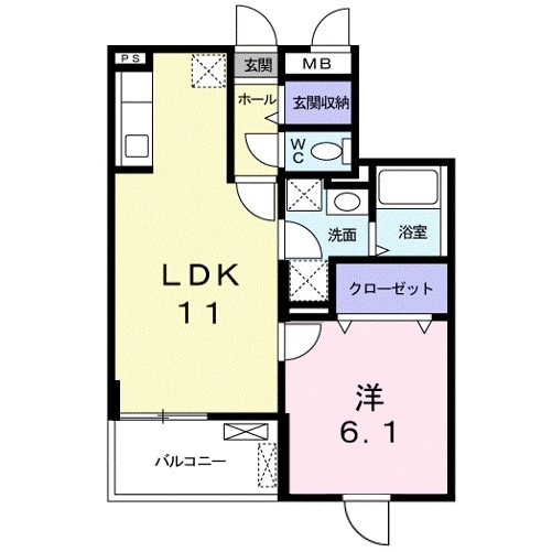 フューチャー栗東の物件間取画像