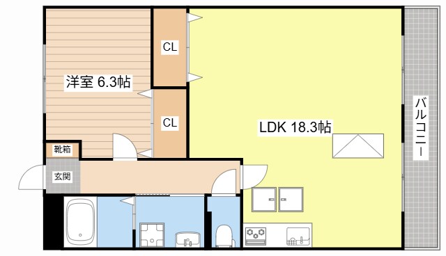 エルミナコート八日市の物件間取画像
