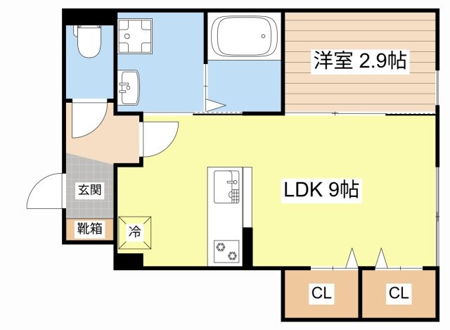 エトワール下坂浜Aの物件間取画像