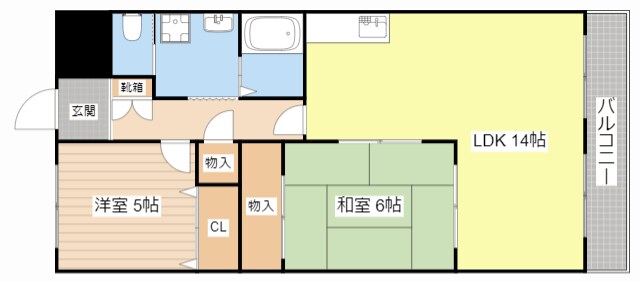 富士ロイヤルアベニューの物件間取画像