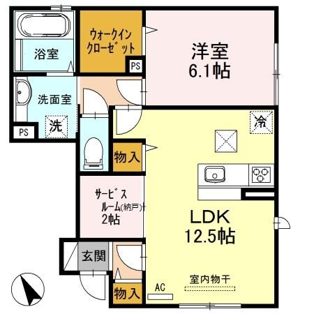 ｖｉｌｌａ 高畔の物件間取画像