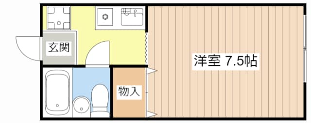 バーデーハイツの物件間取画像