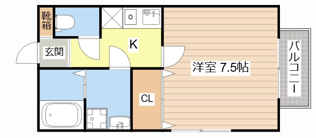 クラスカオータニの物件間取画像