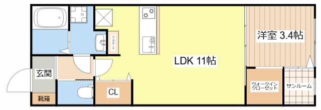 安曇川町新築アパートの物件間取画像