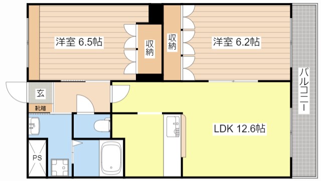 利衛門　弐番館の物件間取画像