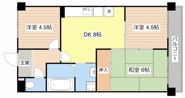 アロウⅠ・叡山の物件間取画像