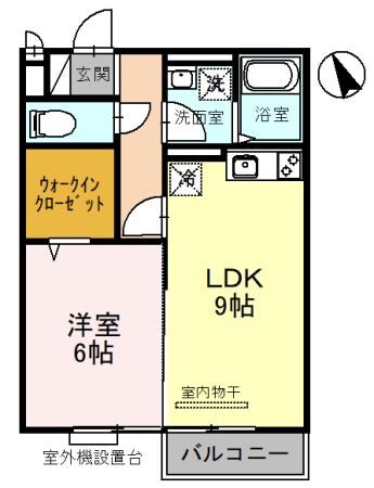 セジュール南堅田の物件間取画像