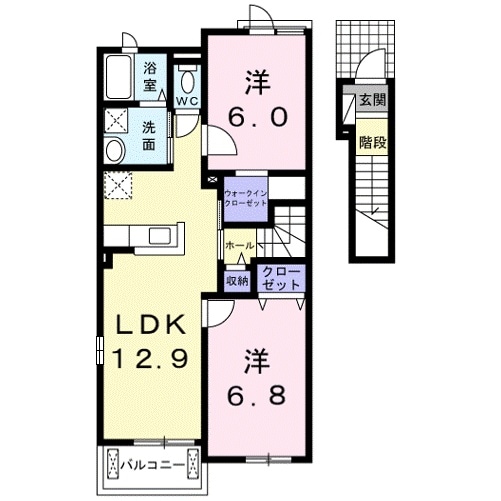 Ｖｉｏｌａ壱番館の物件間取画像
