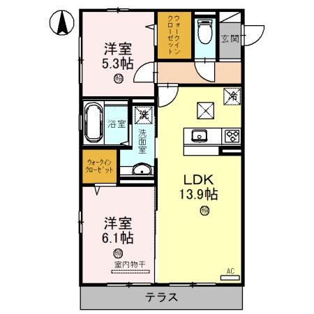 Bonheurの物件間取画像