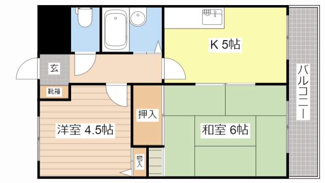 オリエンタルハイツ弥高の物件間取画像