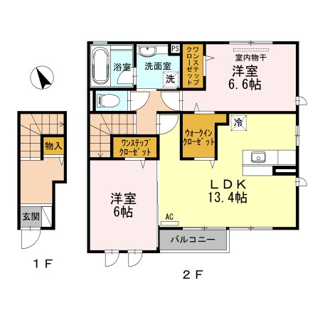 アンソレイエ笹塚の物件間取画像