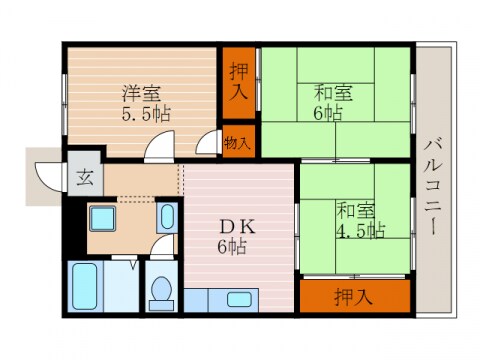 エスポＲ戸賀の物件間取画像