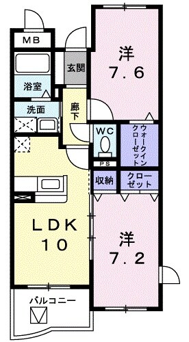 サニーヒルの物件間取画像