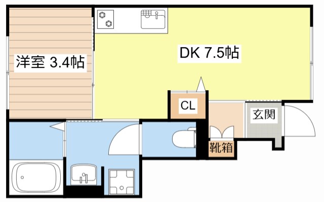 East Court Kantaの物件間取画像