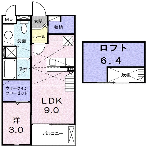 エルフローレの物件間取画像