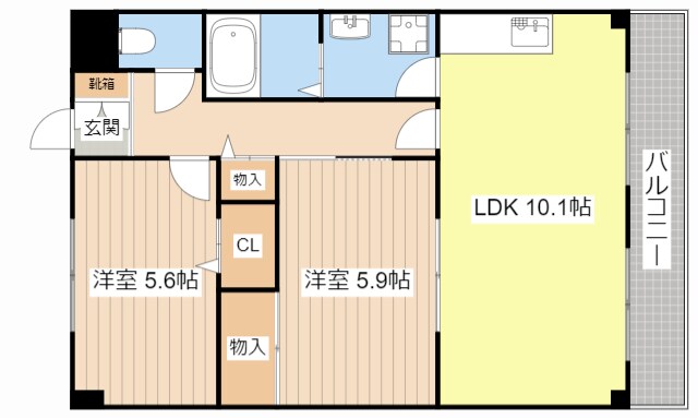 スーリールⅠ番館の物件間取画像