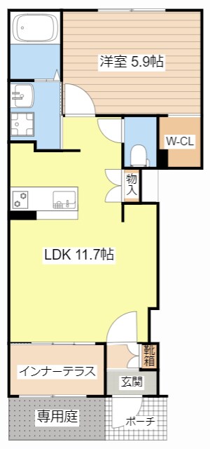 ラピスラズリの物件間取画像