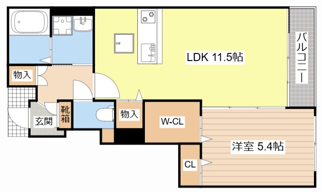 サリエンテの物件間取画像