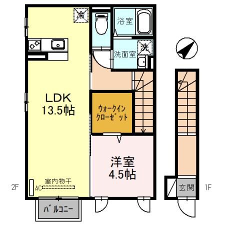 ウエストヴィレッジ　Bの物件間取画像