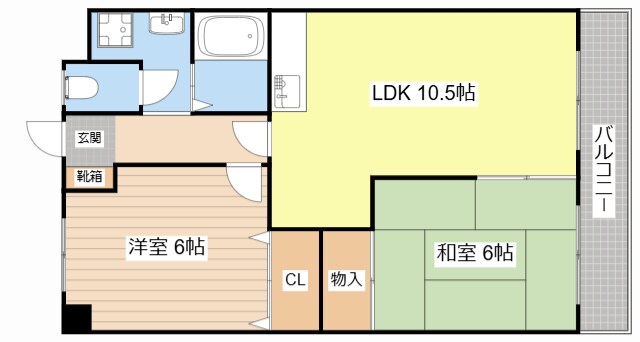 エスポワールASAHIの物件間取画像