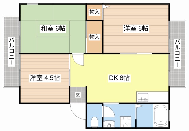 ルミエールKの物件間取画像
