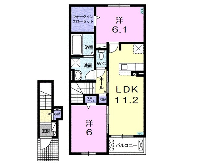 グレイスコートの物件間取画像