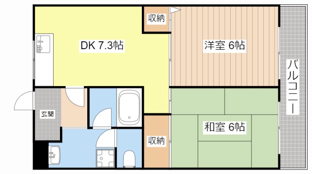 木村マンションの物件間取画像