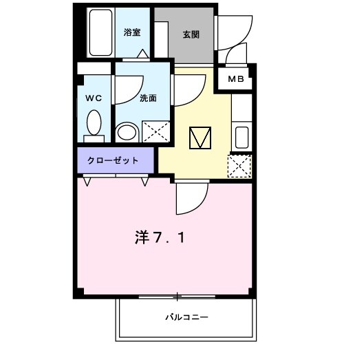 ユニゾンＫの物件間取画像