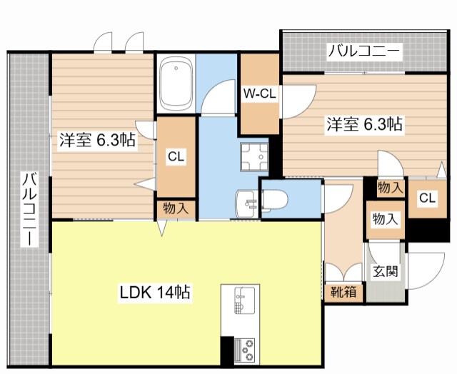 シャーメゾン　Ａ．Ｋａｔｓｕｂｅの物件間取画像