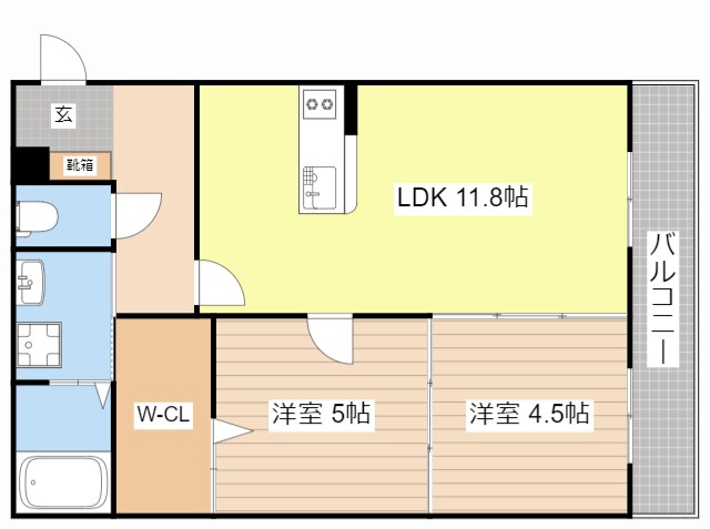 クレシタ近江の物件間取画像