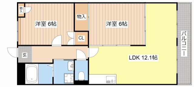 エクセルⅡの物件間取画像