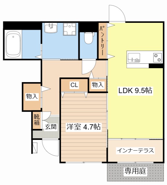 野洲市西河原賃貸アパート２の物件間取画像