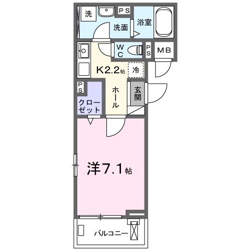 鷹飼町アパートの物件間取画像